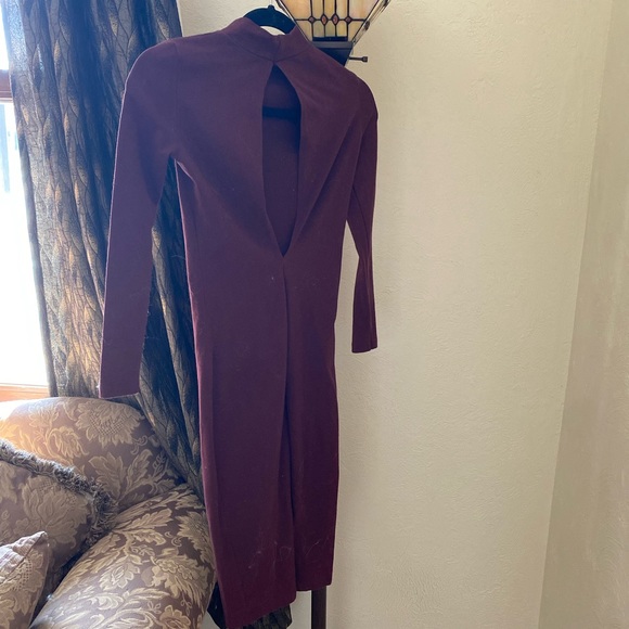 American Apparel open back body con dress in “wine” - Picture 4 of 4